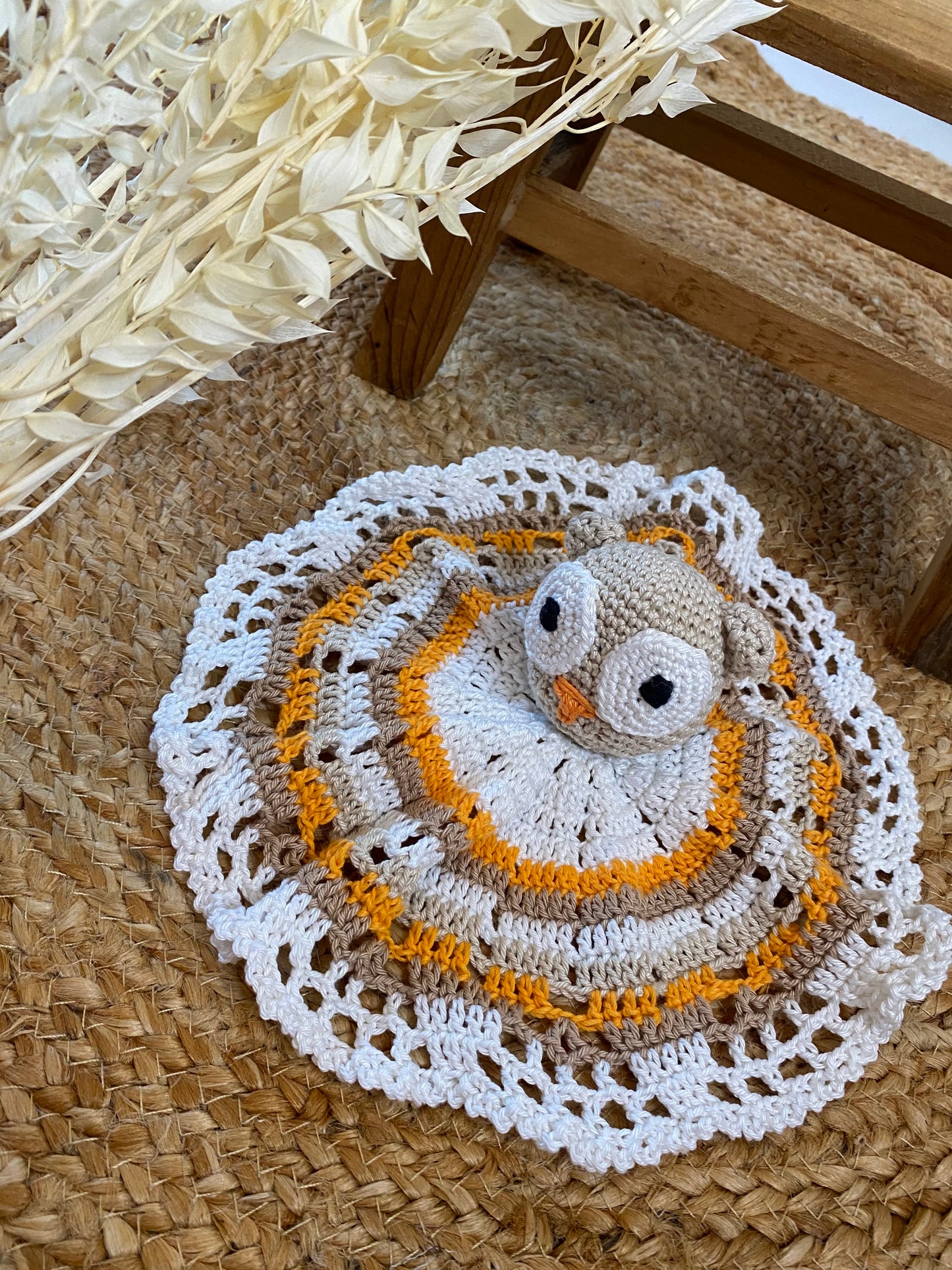 Doudou Crochet Unique fait main 100% Coton