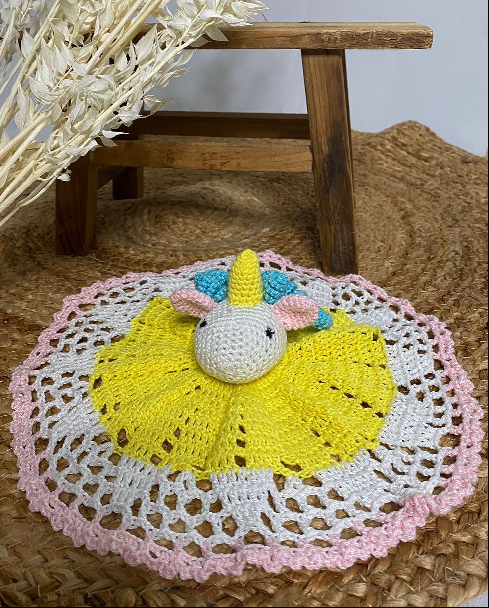 Doudou Crochet Unique fait main 100% Coton